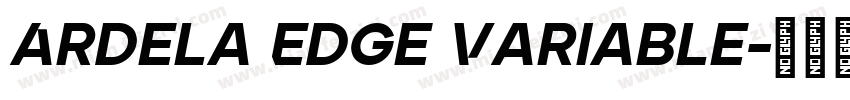 Ardela Edge Variable字体转换